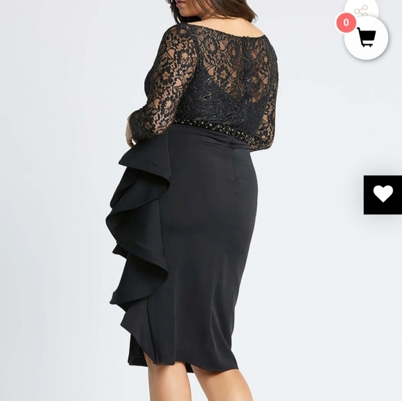 Mac Duggal V Neck Dress (16W)‼️ - Picture 3 of 10